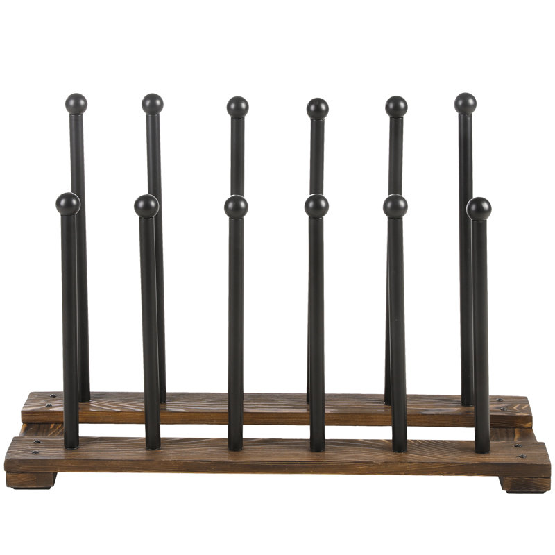 17 Stories 6 Pair Metal Freestanding Boot Rack Wayfair